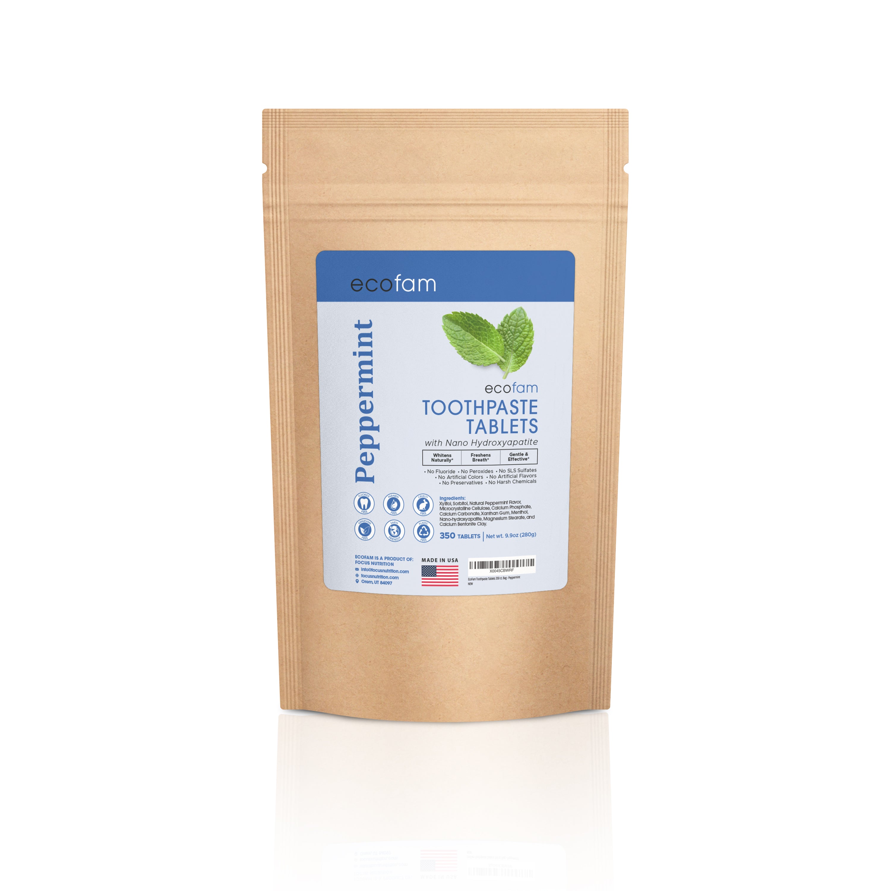 Friendly Toothpaste Toothpaste Tablets | Natural & Eco-Friendly, Fluoride & Plastic-Free ...